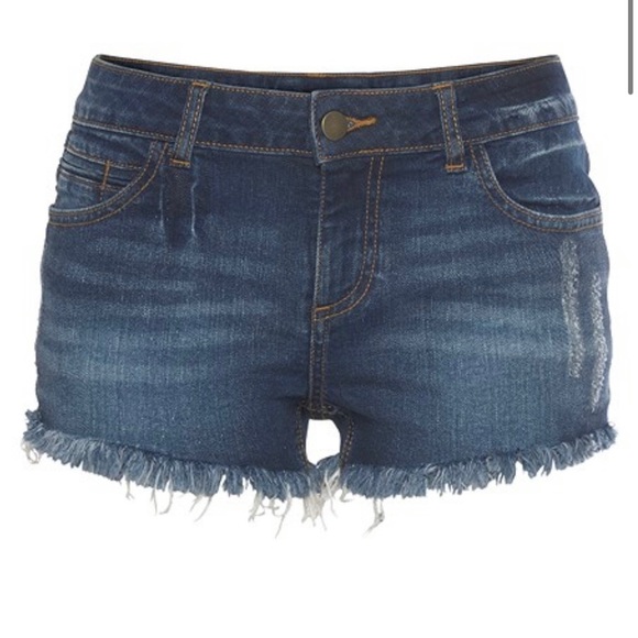 COPY - Lascana women’s frayed hem denim jean cutoff shorts American flag pocket… - Picture 4 of 5